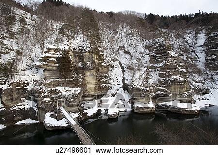 Tonohetsuri in Wnter View Large Photo Image Stock Image - Tonohetsuri in Wnter. Fotosearch