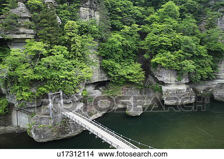 Tonohetsuri Ravine View Large Photo Image Picture - Tonohetsuri Ravine. Fotosearch