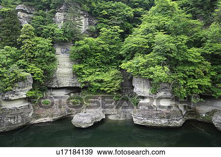 Tonohetsuri Ravine View Large Photo Image Stock Photo - Tonohetsuri Ravine. Fotosearch