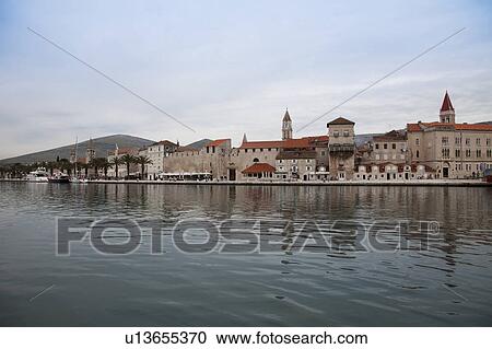 Trogir Waterfront View Large Photo Image Stock Image - Trogir Waterfront. Fotosearch