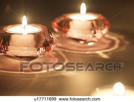 Two Candles View Large Photo Image Stock Photo - Two Candles. Fotosearch