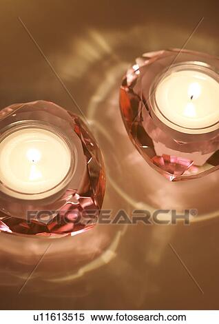 Stock Photography - Two Candles. Fotosearch