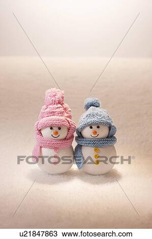 Two Snowmen View Large Photo Image Stock Image - Two Snowmen. Fotosearch