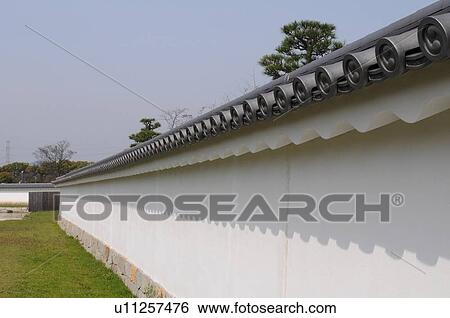 Stock Photograph - Wall at Ako Castle. Fotosearch