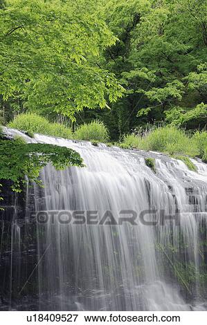 Waterfall View Large Photo Image Stock Photo - Waterfall. Fotosearch
