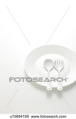 White Fork, Spoon and Plate View Large Photo Image Stock Photo - White Fork, Spoon and Plate. Fotosearch