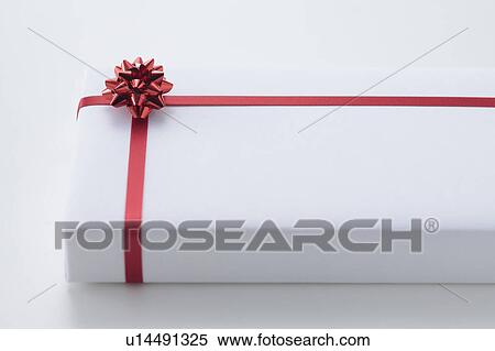 Stock Photography - White Gift Box. Fotosearch