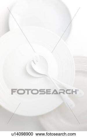 White Plates, Fork and Spoon View Large Photo Image Stock Image - White Plates, Fork and Spoon. Fotosearch