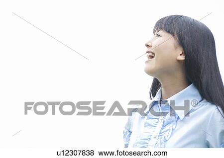 Young Woman Laughing View Large Photo Image Stock Photo - Young Woman Laughing. Fotosearch