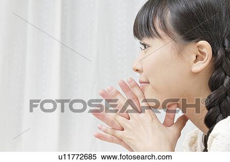 Young Woman Thinking View Large Photo Image Stock Photography - Young Woman Thinking. Fotosearch