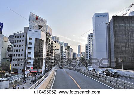 Aoyama District Seen From Akasakamitsuke Crossing View Large Photo Image Stock Image - Aoyama District Seen From Akasakamitsuke Crossing. Fotosearch