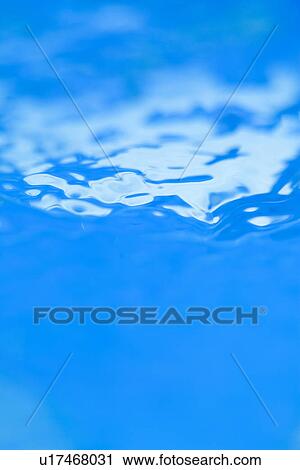 Stock Image - Blue Water Surface. Fotosearch