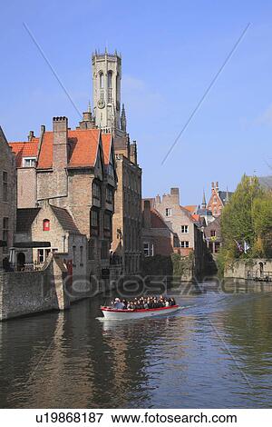 Brick Buildings by Canal View Large Photo Image Stock Photo - Brick Buildings by Canal. Fotosearch