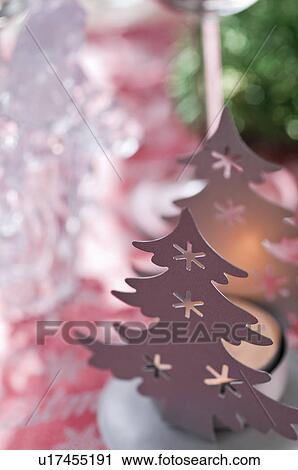 Christmas tree candle holder View Large Photo Image Stock Image - Christmas tree candle holder. Fotosearch