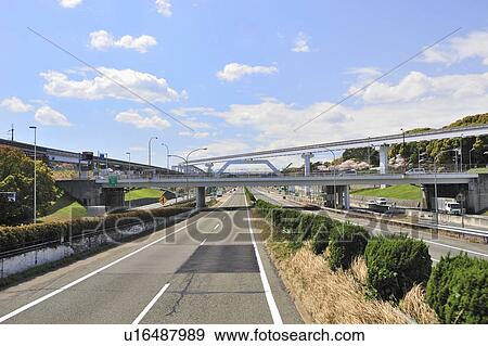 Chugoku Expressway View Large Photo Image Stock Photo - Chugoku Expressway. Fotosearch