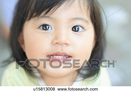 Close Up Portrait of Baby Girl View Large Photo Image Stock Photo - Close Up Portrait of Baby Girl. Fotosearch
