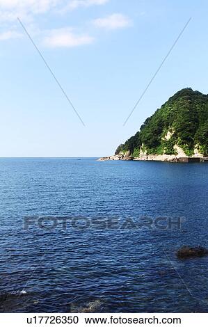 Stock Image - Coastline and Sea of Japan. Fotosearch