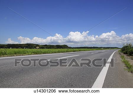 Country Road View Large Photo Image Stock Photograph - Country Road. Fotosearch