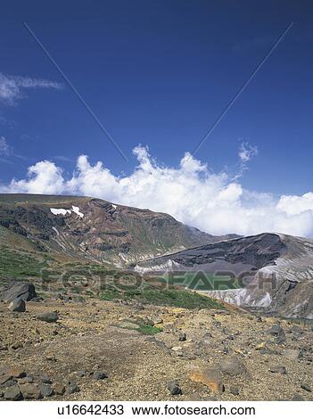Crater Lake at Mount Zao View Large Photo Image Stock Image - Crater Lake at Mount Zao. Fotosearch