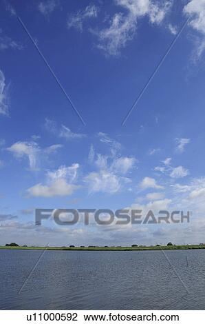 Cumulus Clouds Over River View Large Photo Image Stock Image - Cumulus Clouds Over River. Fotosearch