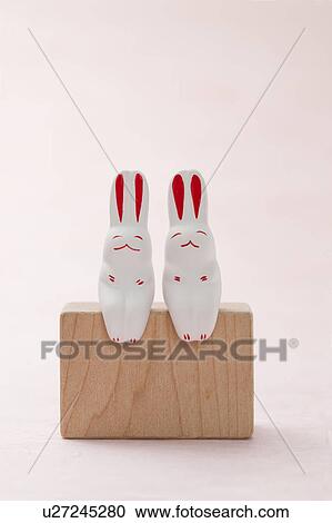 Stock Image - Decorative Rabbits. Fotosearch