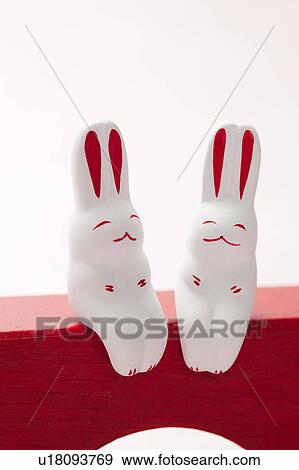 Stock Photo - Decorative Rabbits. Fotosearch