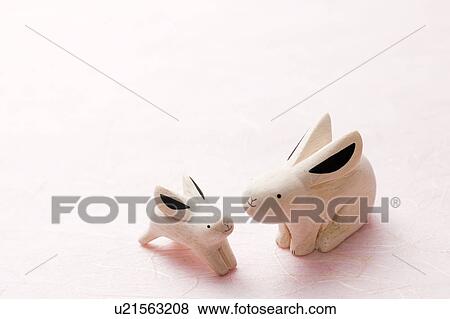 Stock Photo - Decorative Rabbits. Fotosearch