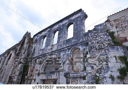 Stock Photo -  Diocletian Royal Palace, East Side. Fotosearch