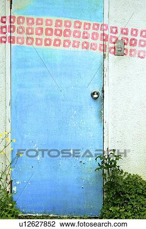 Door with Painted Squares View Large Photo Image Stock Image - Door with Painted Squares. Fotosearch