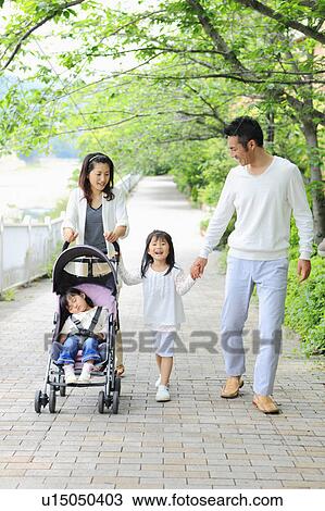 Family with Two Daughters in Park View Large Photo Image Stock Image - Family with Two Daughters in Park. Fotosearch