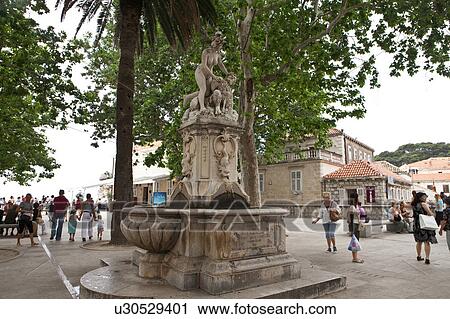 Stock Image - Fountain Near Pike Gate. Fotosearch