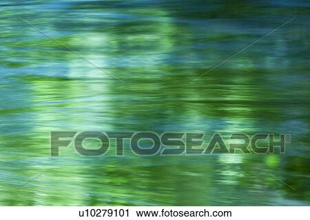 Stock Image - Green Water Surface. Fotosearch