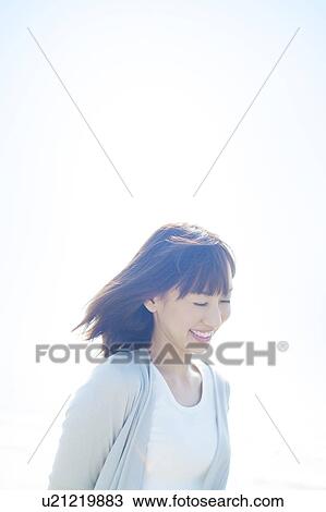 Happy Young Woman View Large Photo Image Stock Image - Happy Young Woman. Fotosearch