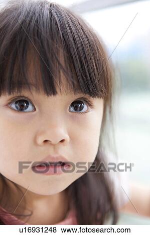 Headshot of girl View Large Photo Image Stock Photo - Headshot of girl. Fotosearch