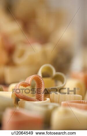 Heart shaped pasta View Large Photo Image Stock Photo - Heart shaped pasta. Fotosearch