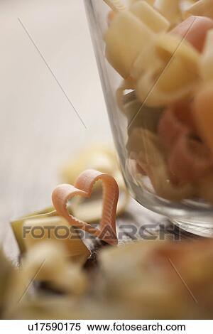 Heart shaped pasta View Large Photo Image Stock Photography - Heart shaped pasta. Fotosearch