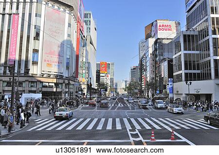 Higashiginza Seen From Ginza 4-chome View Large Photo Image Stock Image - Higashiginza Seen From Ginza 4-chome. Fotosearch