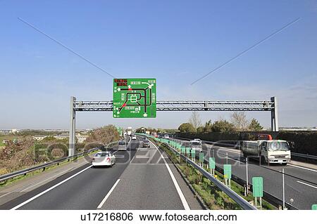Stock Photograph - Highway, Aichi Prefecture, Japan. Fotosearch