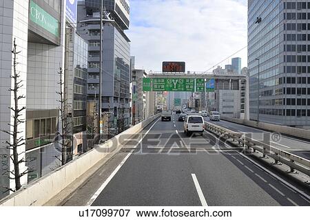 Highway, Minato Ward, Tokyo Prefecture, Japan View Large Photo Image Stock Photo - Highway, Minato Ward, Tokyo Prefecture, Japan. Fotosearch