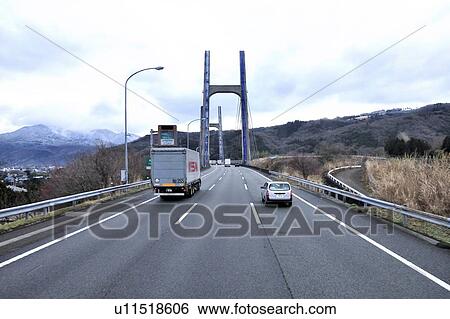 Stock Photograph - Highway, Shizuoka Prefecture, Japan. Fotosearch