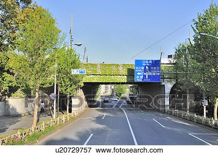 Hijiri Bridge on Sotobori Street View Large Photo Image Stock Photo - Hijiri Bridge on Sotobori Street. Fotosearch