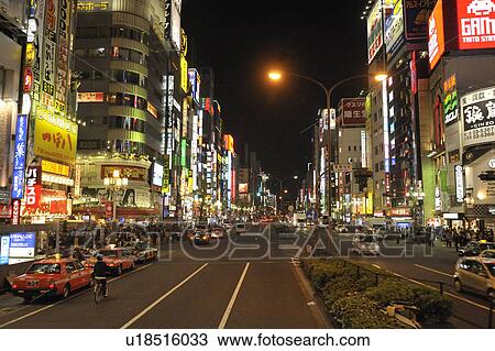 Stock Image - Kabukicho at Night. Fotosearch