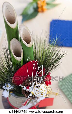 Stock Photo - Kadomatsu, A Japanese New Year decoration. Fotosearch