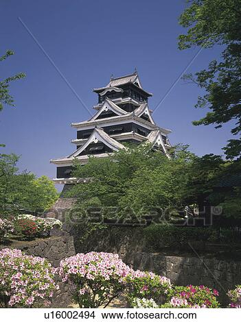 Kumamoto Castle View Large Photo Image Picture - Kumamoto Castle. Fotosearch