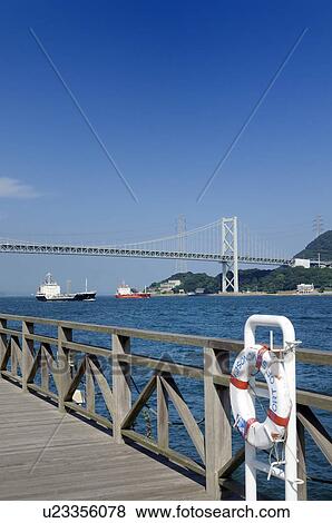 Life Belt and Bridge in Background View Large Photo Image Stock Photo - Life Belt and Bridge in Background. Fotosearch
