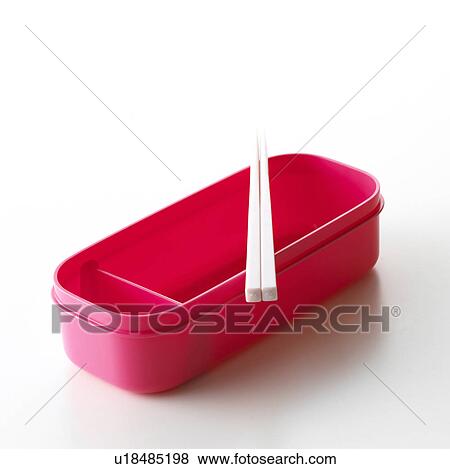 Stock Photo - Lunch box and chopsticks. Fotosearch