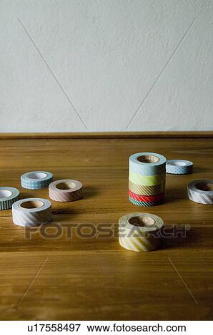 Masking tapes View Large Photo Image Stock Photo - Masking tapes. Fotosearch