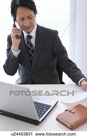 Mature man on mobile phone View Large Photo Image Stock Image - Mature man on mobile phone. Fotosearch