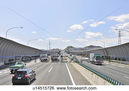 Meishin Expressway View Large Photo Image Stock Photograph - Meishin Expressway. Fotosearch