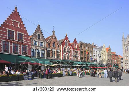 Stock Photo - Merchant Houses at Town Square. Fotosearch